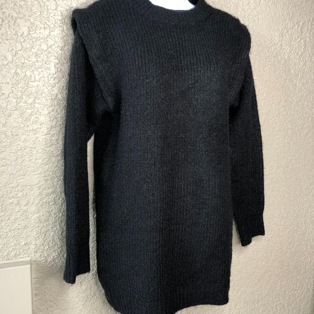 Vero Moda Daisy Women's XS Wide Shoulder Sweater Long Sleeve Black $188